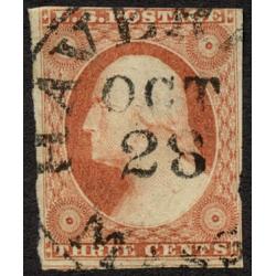 #11 3¢ Washington, Fine - Very Fine, Haverhill, Mass
