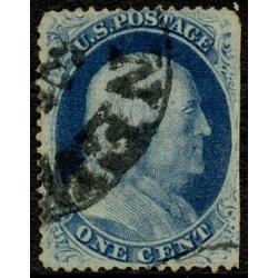 #24 1¢ Franklin, Blue