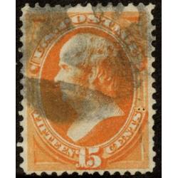 #141 15¢ Daniel Webster, Orange