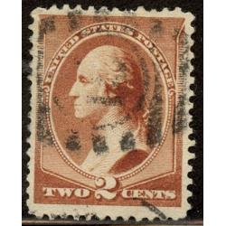 #210 2¢ Washington, Red Brown