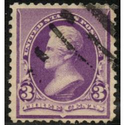 #221 3¢ Jackson, Purple