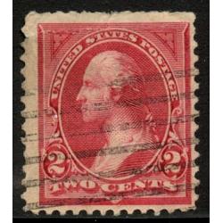 #249 2¢ Washington, Carmine Lake