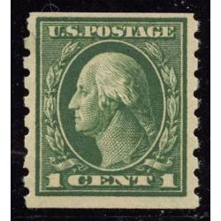 #412 1¢ Washington, Green VLH
