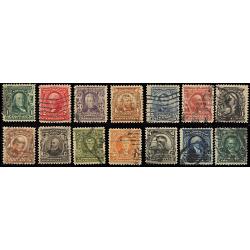 #300-313 1902-03 Regular Issues Second Bureau, Complete (14)