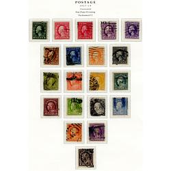 #498-504, 506-518, Flat Plate Wasington & Franklins (20)