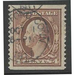 #354 4¢ Washington, Orange Brown, Reperfed?