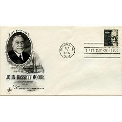 #1295 $5 John Bassett Moore Mellone #6, Artcraft Cachet