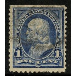 #247 1¢ Franklin, Ultramarine