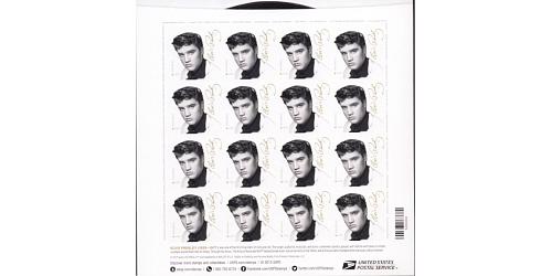 #5009 Elvis, Souvenir Sheet of 16 Stamps