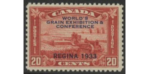 #203 Harvesting Wheat Overprint, NH