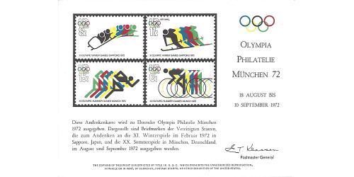 # PS6 OLYMPIA PHILATELIE MUNCHEN, 1972