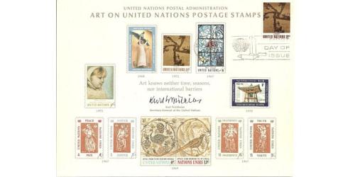 # UN2 Art Souvenir Card FDC - New York