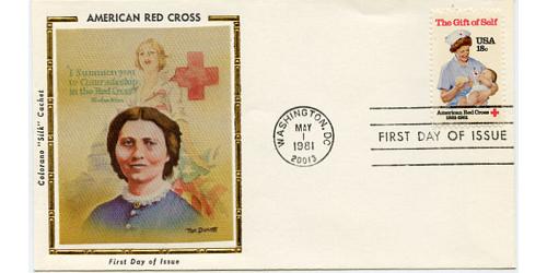 #1910 America Red Cross Nursing, Colorano Silk Cachet