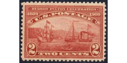 #372 2¢ Hudson-Fulton, Carmine, NH