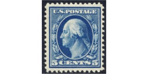 #335 5¢ Washington, Blue, NH