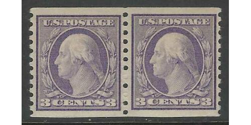 #493 3¢ Washington Violet, Very Fine, Never Hinged
