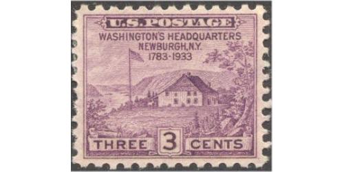 #727 3¢ Peace  Newburgh, Purple