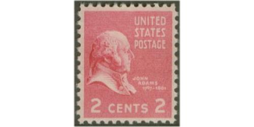 #806 2¢ John Adams