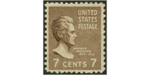#812 7¢ Andrew Jackson