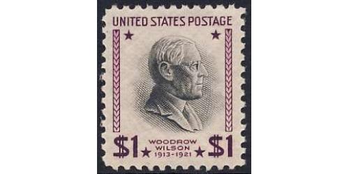 #832 $1 Woodrow Wilson, NH