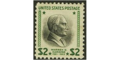 #833 $2 Warren Harding