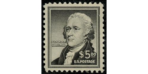#1053 $5 Alexander Hamilton, NH