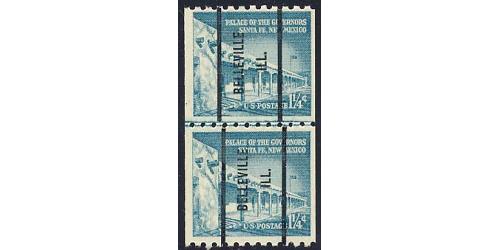 #1054A Governor Palace, Coil Line Pair Precancel