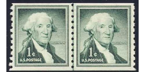 #1054 George Washington, Coil Line Pair