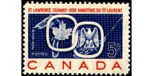 #1131 Canada #387 Joint Issue St. Lawrence Seaway