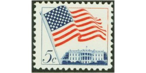 #1208 Flag-White House