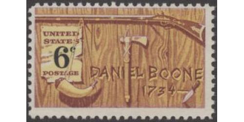 #1357a Daniel Boone, Tagging Omitted, CV: $275.00