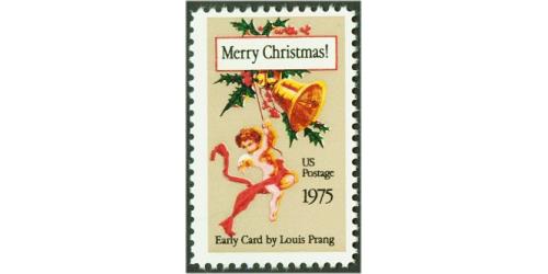 #1580 Early Christmas Card, Perforated 11.2