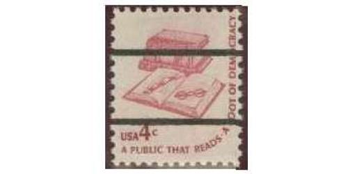 #1585a Public That Reads, Precanceled Lines