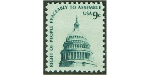 #1591v Right to Assemble, Dull Gum