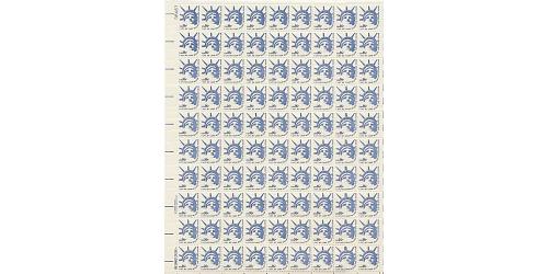#1599 Statue of Liberty,  Sheet of 100 Stamps