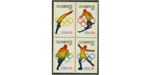 #1695-98, 13¢ Olympics, Four Singles