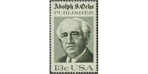 #1700 Adolph Ochs, American Newspaper Publisher