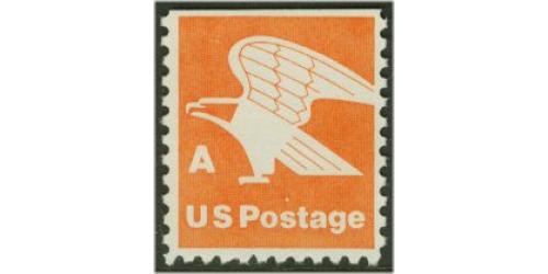 #1736 "A" and Eagle, Booklet Single, Perf 11x10½