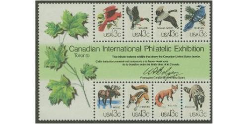 #1757 CAPEX Souvenir Sheet of 8