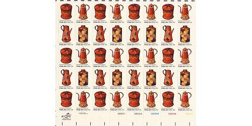 #1775-78 Toleware, Sheet of 40 Stamps