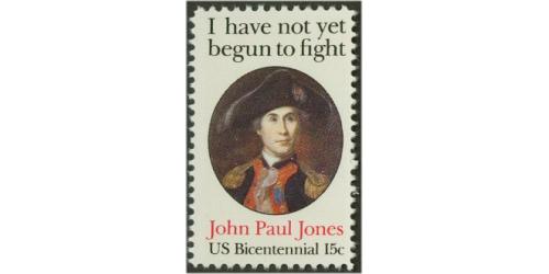 #1789 John Paul Jones Perforated 11x12, (Bicentennial)