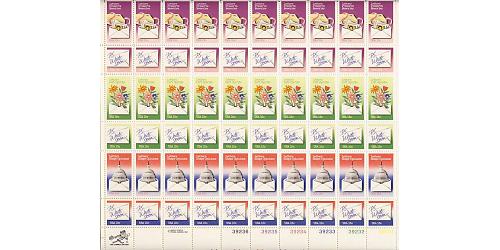 #1805-10 Letter Writing, Sheet of 60 Stamps