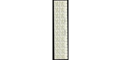 #1864 Frank Laubach, Plate Block of 20
