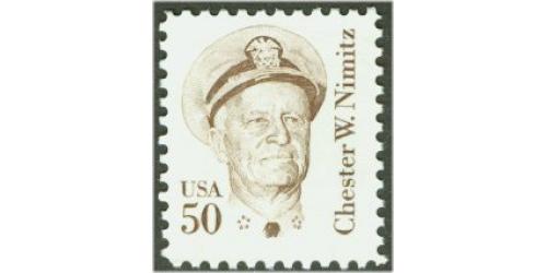 #1869 Chester Nimitz, US Navy Fleet Admiral, Perforated 10.9
