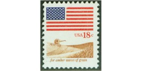 #1890 Flag and Amber Waves