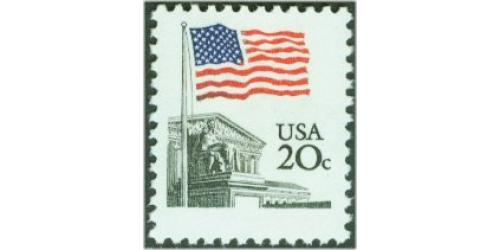 #1894e Flag-Supreme Court, Perforated 11.2