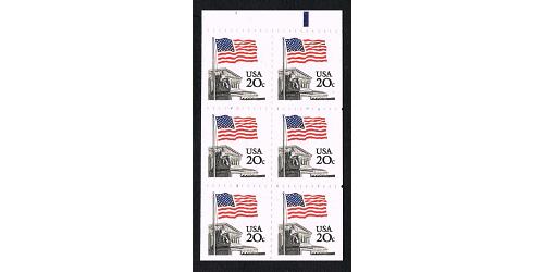 #1896a Supreme Court, Booklet Pane of 10