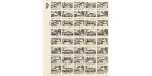 #2019-22 Architecture, Sheet of 40 Stamps
