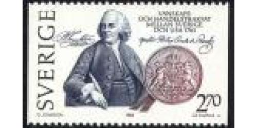 #2036 Sweden #1453 Joint Issue, Franklin