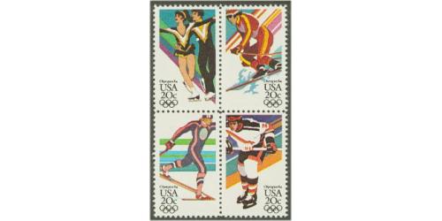 #2070a Winter Olympics, Block of Four